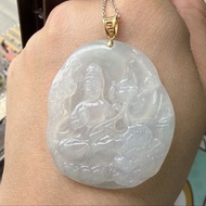 緬甸天然翡翠a玉🇭🇰 18K 文殊菩薩