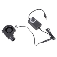 HL Lightweight 7530 Size 12V Blower Fan With Adjustment Speed Control Suitable For Portable Camping 