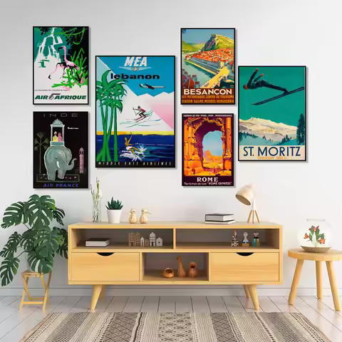 Vintage Lebanon, Alps, Rome, Switzerland, Air France Africa, India, United Kingdom, Gstaad Switzerla