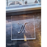 Acrylic Coffee Latte Art Motif maker logo maker