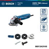 BOSCH เครื่องเจียรไฟฟ้า ขนาดใบ 4 นิ้ว กำลัง 710 วัตต์ GWS 700 เครื่องเจียรไฟฟ้า ประกันนาน 12 เดือน