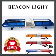 LED Strobe Light Bar Amber Emergency Beacon Warn Tow Truck Response With Siren