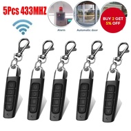 5Pcs Original Remote Control for Electronic Gates, Compatible with 433MHz, Automatic Garage, 4 Butto