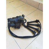 Honda Civic EK SO4 Single Cam D15B Original Japan 9pin Distributor with Spark Plug Cable