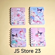 Sanrio Kuromi Character Small Spiral Notebook / Sanrio Kuromi Fancy Character Spiral Notebook / Sanr