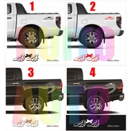 4X4 BODY STICKER 29CM X 9CM (2PCS)