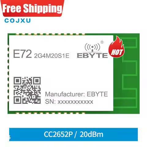 CC2652P Zigbee 3.0 2.4GHz Wireless Module 20dBm Long Range 700m ARM MCU SMD BLE 5.0 E72-2G4M20S1E SO