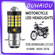 1PCS FOR KAWASAKI CT125 P15D LED Motorcycle Headlight Dual Color 3200K Yellow 6500K White 12-80V