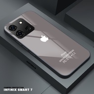 HP HS11 Infinix Smart 7 Case - Glass Softcase - 2D Glossy Hardcase - Protective Phone Case Latesthp 