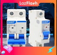 Aptomat cầu dao chống quá tải CHINT NXB-63 AC 220V 1P 2P bảo vệ an toàn thiết bị điện MCB át 220v ap