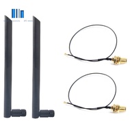Dual Band 6Dbi Wireless WiFi Antenna RP-SMA+MHF4 Pigtail Cable for AX200 AC9260 NGFF M.2 Wireless Ca