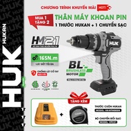 [TẶNG+VPC21+MTM005m] Máy khoan pin HUKAN G3-F165PRO Không chổi than 165Nm Chống lật cổ tay Tạo xung