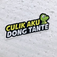 Sticker Culik Aku Dong Tante Orajet Laminasi Glossy