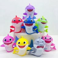 [ READY]8pcs\set Baby Shark Figurines For Cake Topper And As Pretend Play Story Telling\Kids Bath Toy