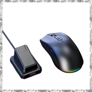 [I O J E] Game Mouse Rechargeable Wireless with Charging Dock Bluetooth 2.4G Dual Mode Backlight Erg