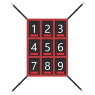 Adjustable Baseball Softball Pitching Target 9 Hole Numbered Strike Zone Target for Baseball Net Thr