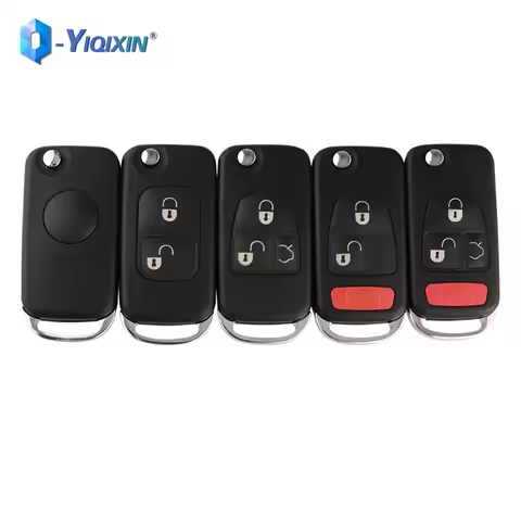YIQIXIN For Benz Fob Flip Remote Car Key Shell For Mercedes W168 W124 W202 W203 B200 A160 E113 A C E