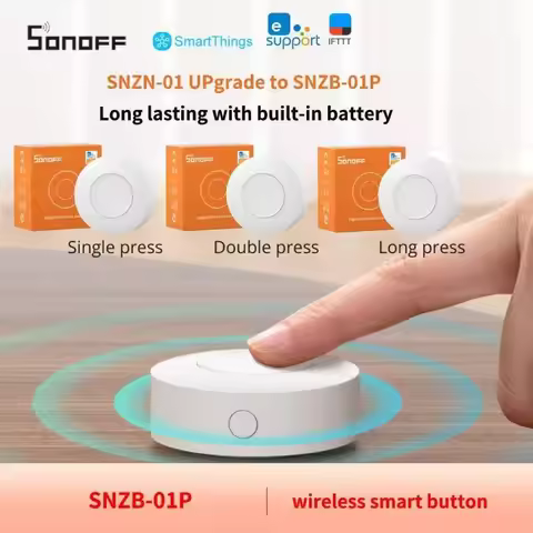 SONOFF SNZB-01P SNZB 01P Sonoff Wireless Switch Zigbee Scene Switch Two Way Control Act As Doorbell 