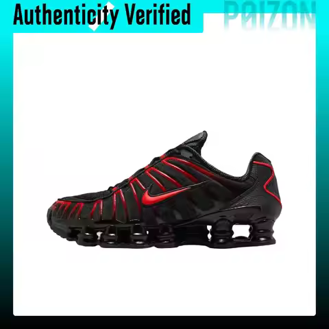Shoes Men's Casual Nike Shox TL Casual Shoes Men's Black Red AV3595-016