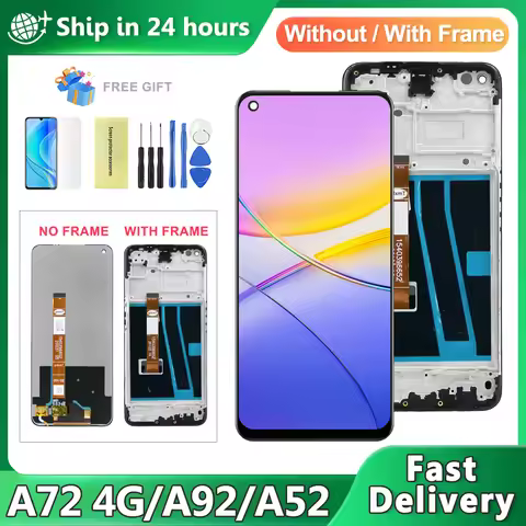 6.5'' LCD For OPPO A72 4G A52 A92 CPH2067 LCD Display Touch Screen Digitizer Assembly Replacement Fo