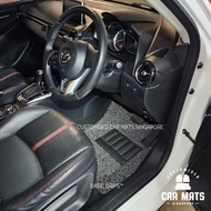 Mazda 2 (Sedan-Hatchback) (2015 to Present) (DJ) Basic Drips™ Car Mats / Carpet / Floor Mat / Carmat