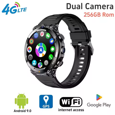 NEW 4G LTE H10 Smartwatch 128GB 500W Dual Camera Video Calls Wifi NFC Door Access 1380mAh Battery Ca