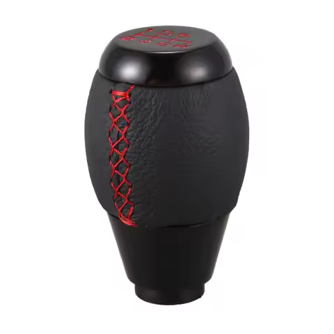 XXR-6 Speed Manual Red Stitching Black Leather Gear Shift Knob For Honda Civic EP3 EJ FD FA SI