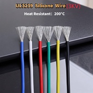 Insulation Silicone Wire 3KV UL3239 Tinned Copper Core High Temperature Resistance  Wire 8AWG  10AWG
