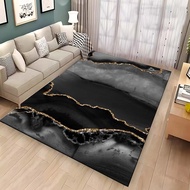Marble Carpet Stripe Graffiti Doormat Entrance Carpet Short Pile Suitable for Foyer Entrance
