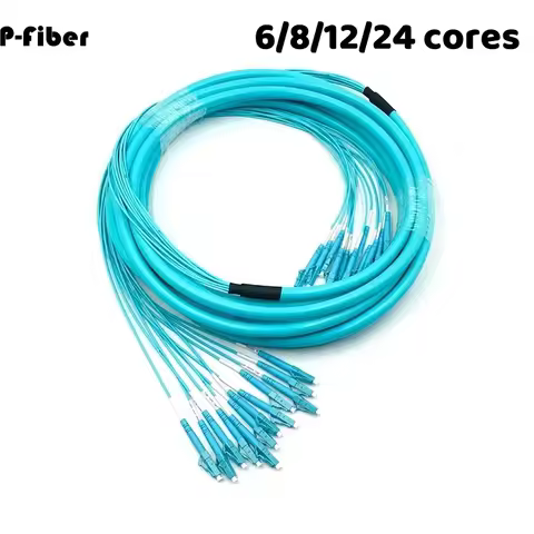 bundle jumper 6/8/12/24 cores OM3 indoor LC-LC 10 Gigabit multimode 20m 6C 8C 12C 24C LC fiber optic