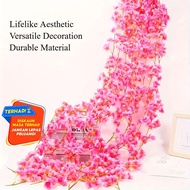 Cherry Blossom Vines | 180cm Artificial Plastic Flower Vines for Air Conditioning Pipe Decoration