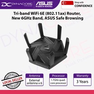 ASUS RT-AXE7800 Tri-band WiFi 6E (802.11ax) Router, New 6GHz Band, ASUS Safe Browsing