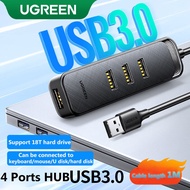 UGREEN ฮับ USB 3.0 4พอร์ตความเร็วสูง1เมตร USB3.0 4x 5Gbps กับไมโคร USB 5V 2A