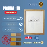 KAYU 11r Photo FRAME/Minimalist Wood FRAME/Aesthetic Wood FRAME/11R Photo Paper/No Glass