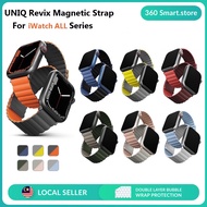 Apple Watch 7 SE 6 5 4 3 2 1 Series 45mm 44mm 41mm 40mm UNIQ Revix Magnetic Soft Silicone Reversible