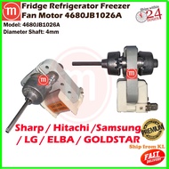 Sharp Hitachi Fridge Refrigerator Freezer Freeze Fan Motor 2J01289B