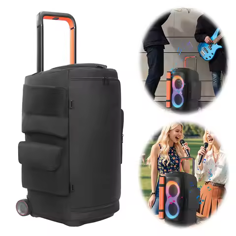 Speaker Dust Cover Waterproof Protective Cover with Mic Pocket Double-Sided for JBL PartyBox 520/710