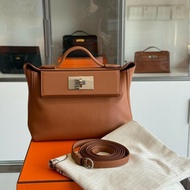 Hermes 2424 mini 金棕銀扣