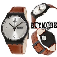 Swatch SUOB721 Original - Jam Tangan Unisex Pria Wanita Tali Kulit
