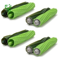 4 Sets Multi-Surface Rubber Brush Rollers,Replacement Parts Compatible for IRobot Roomba I&amp;E Series Replenishment Kit