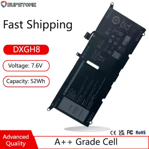DXGH8 HK6N5 H754V DGV24 Laptop Battery For Dell XPS13 9305 9370 9380,Inspiron 5390 5391 7191 7490 La