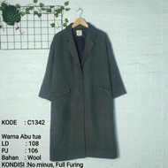 Coat Long Coat Wool Preloved 045