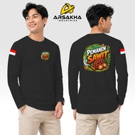 Long Sleeve T-Shirt Palm Oil Farmers Version V2 A4 Distro Shirt by Arsakha Industries