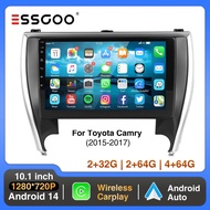 4+64g Android 14 Carplay Android Auto Car Stereo Radio For Toyota Camry 2015-2017 10" Ips Touchscree