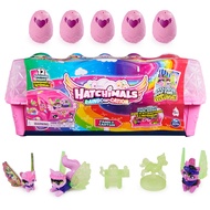 CollEGGtibles, Rainbow-cation Wolf Family Carton with Surprise Playset, 10 Characters, 2 Accessories