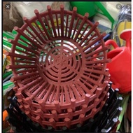 Plastic faux wood pot for growing orchids with 20cm slats (red or black)
