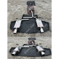 Original SET Muffler Exhaust Ekzos FGK Fujitsubo Wagolis Performance S. Steel Honda Elysion RR RR1 R