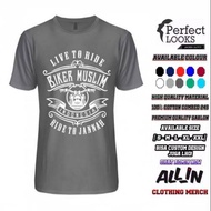 KAOS DAKWAH BIKER MUSLIM INDONESIA LIVE TO RIDE BIKERS MUSLIM INDONESIA RIDE TO JANNAH BAHAN COTTON