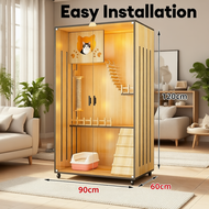 Cat Cage Cat Villa Kucing Sangkar Kucing Besar Solid Wood Special Cage For Pet Store 猫别墅 猫屋