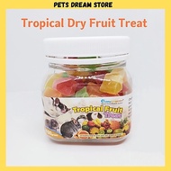 Tropical Dried Mix Fruit Treats Sugar Glider Small Animal Treats Hamster snack Guinea Pig Chinchilla